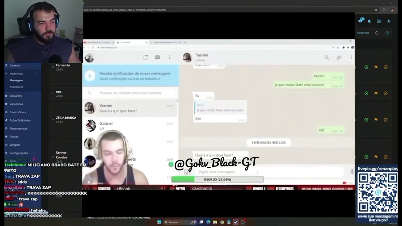 RENANPLAY REAGINDO A MAIOR LOUCURA DE TODAS TRAVA ZAP CAVEIRA GAMES KKKKKKK