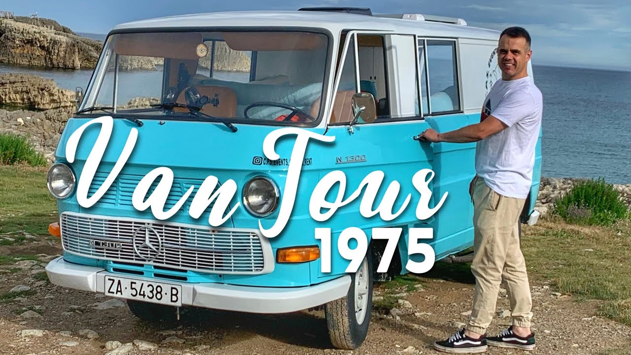 VAN TOUR en ESPAÑOL MERCEDES BENZ N1300 | FURGONETA CAMPER CLASICA de 1975 | CAMPERIZACION ARTESANAL