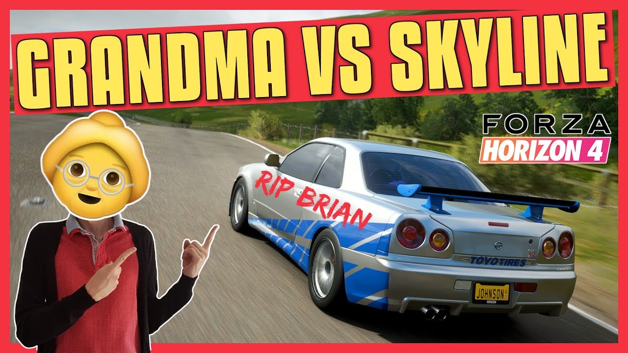 Forza Horizon 4 | Fighting a Grandma in Brian's Skyline R34 (A Class)