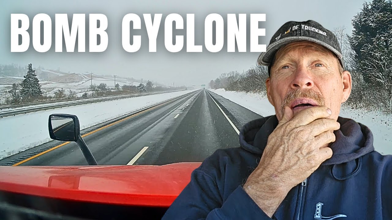 Shut Down in Bomb Cyclone - Blizzard in the Carolinas - Life of a Truck Driver