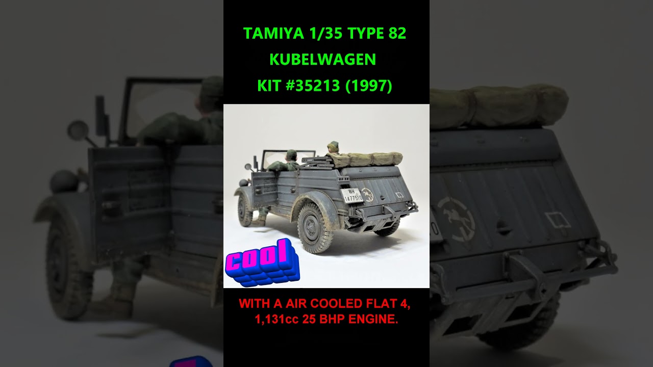 TAMIYA 1/35 TYPE 82 KUBELWAGEN!! (3.3.24) #short  #shorts
