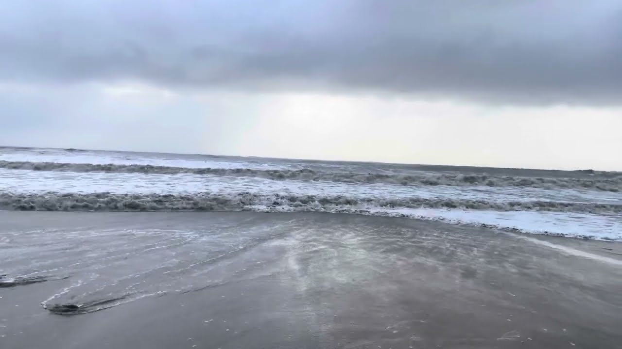 Kashish beach in rainy days