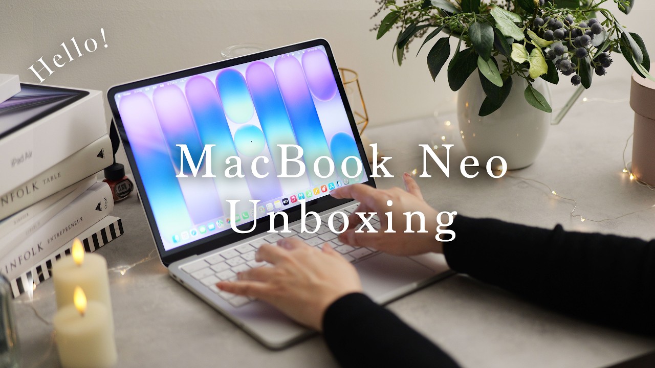 🍎 MacBook Neo Aesthetic Unboxing｜Moje Pierwsze Chwile｜Apple｜ASMR