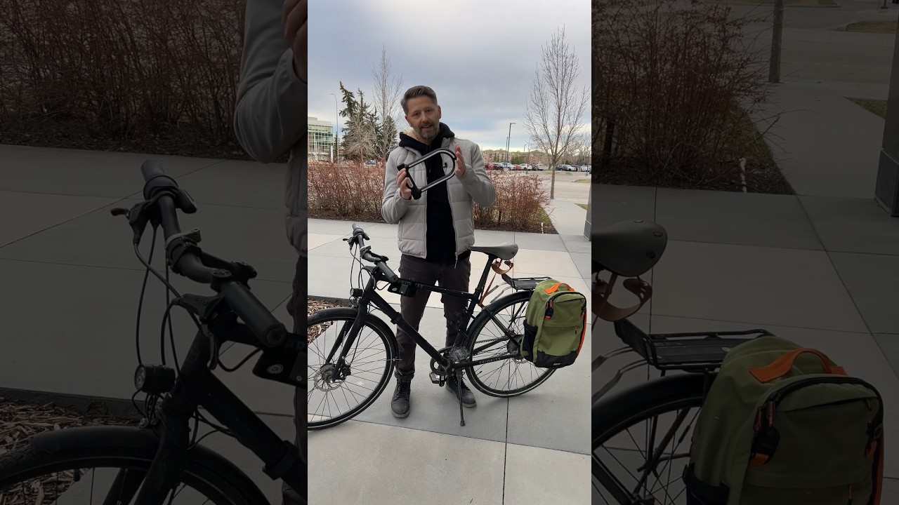 Five ways of conveniently carrying your bike lock #bikecommute #cycling