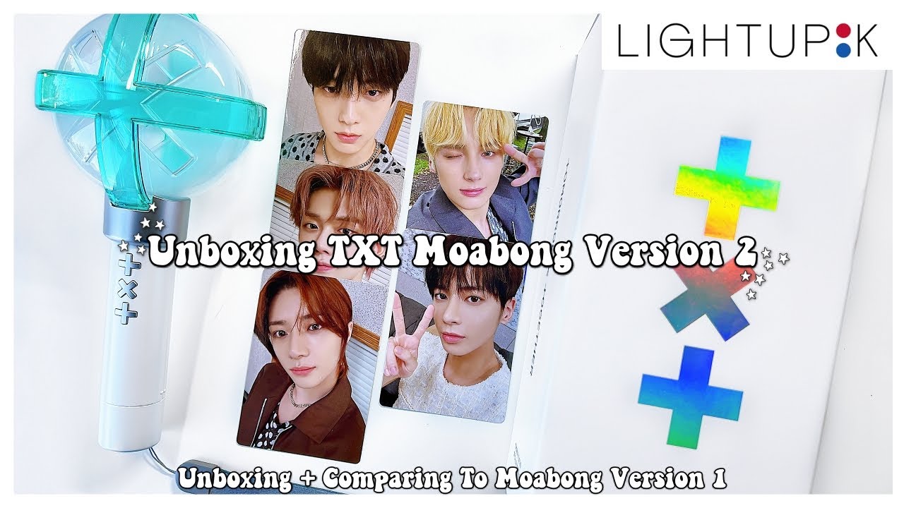 Unboxing TXT's Version 2 Lightstick + Version 1 Comparison ✰ Featuring LightupK!