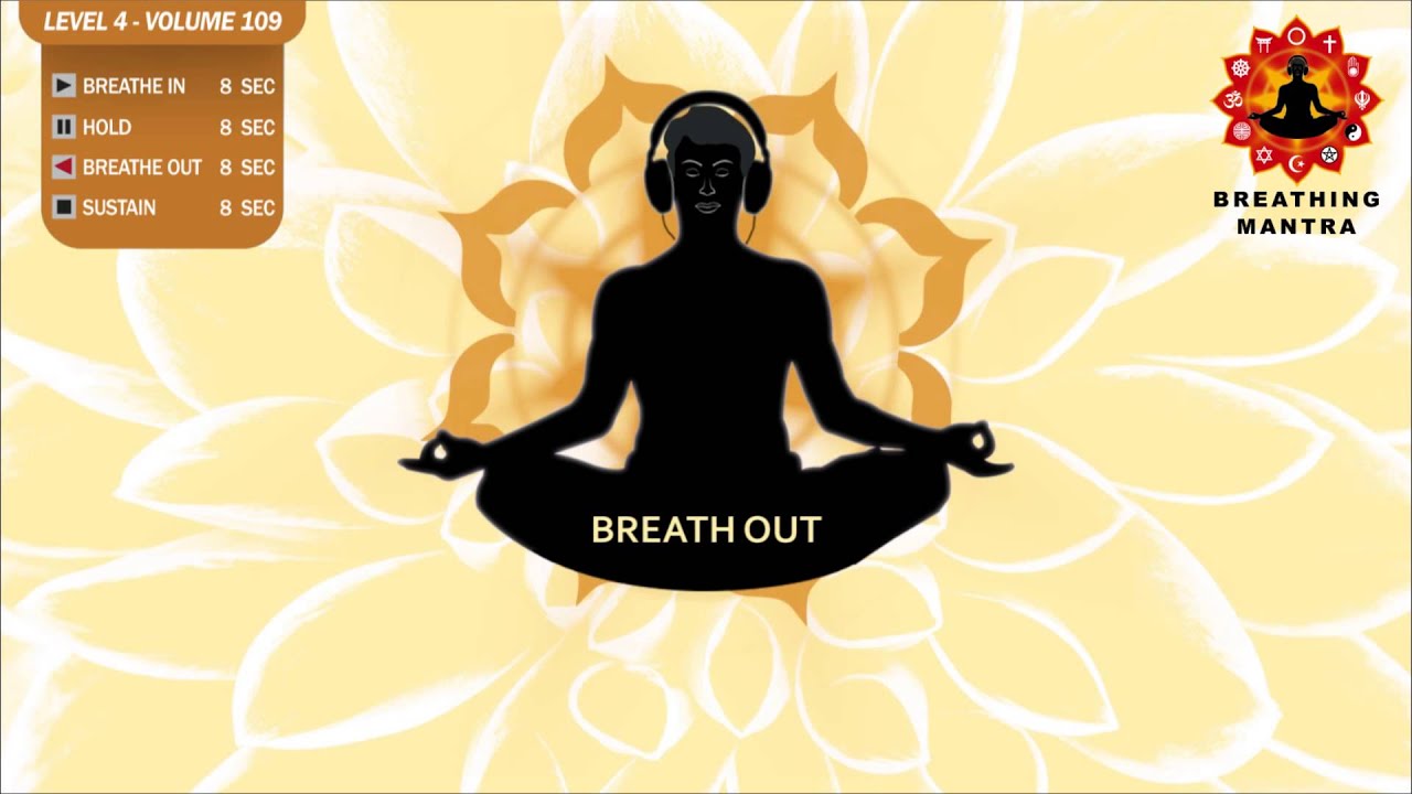 Guided Breathing Mantra (8 - 8 - 8 - 8) Pranayama Yoga Breathing Exercise (Level 4 Volume 109)