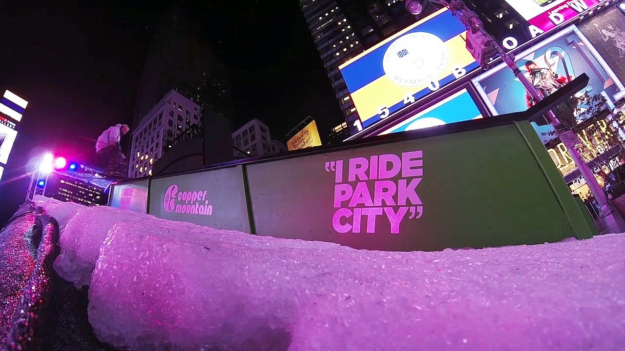 Road To Sochi: Shredding Times Square