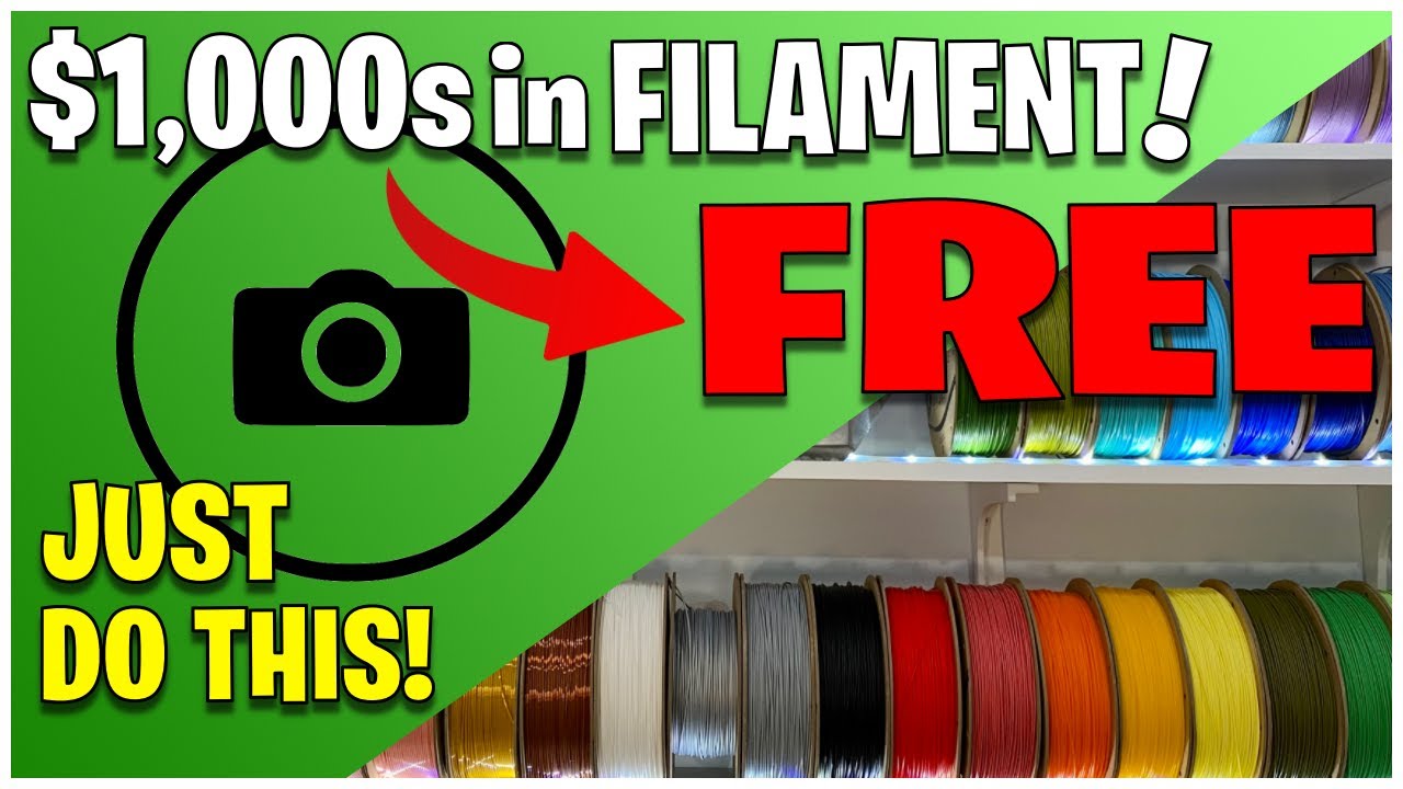 Make a Video GET FREE 3D Printer Filament!