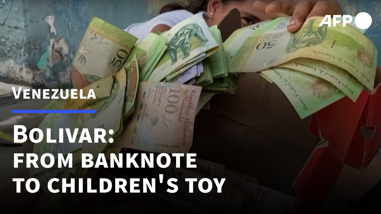 Venezuela’s bolivar, from banknote to children’s toy | AFP