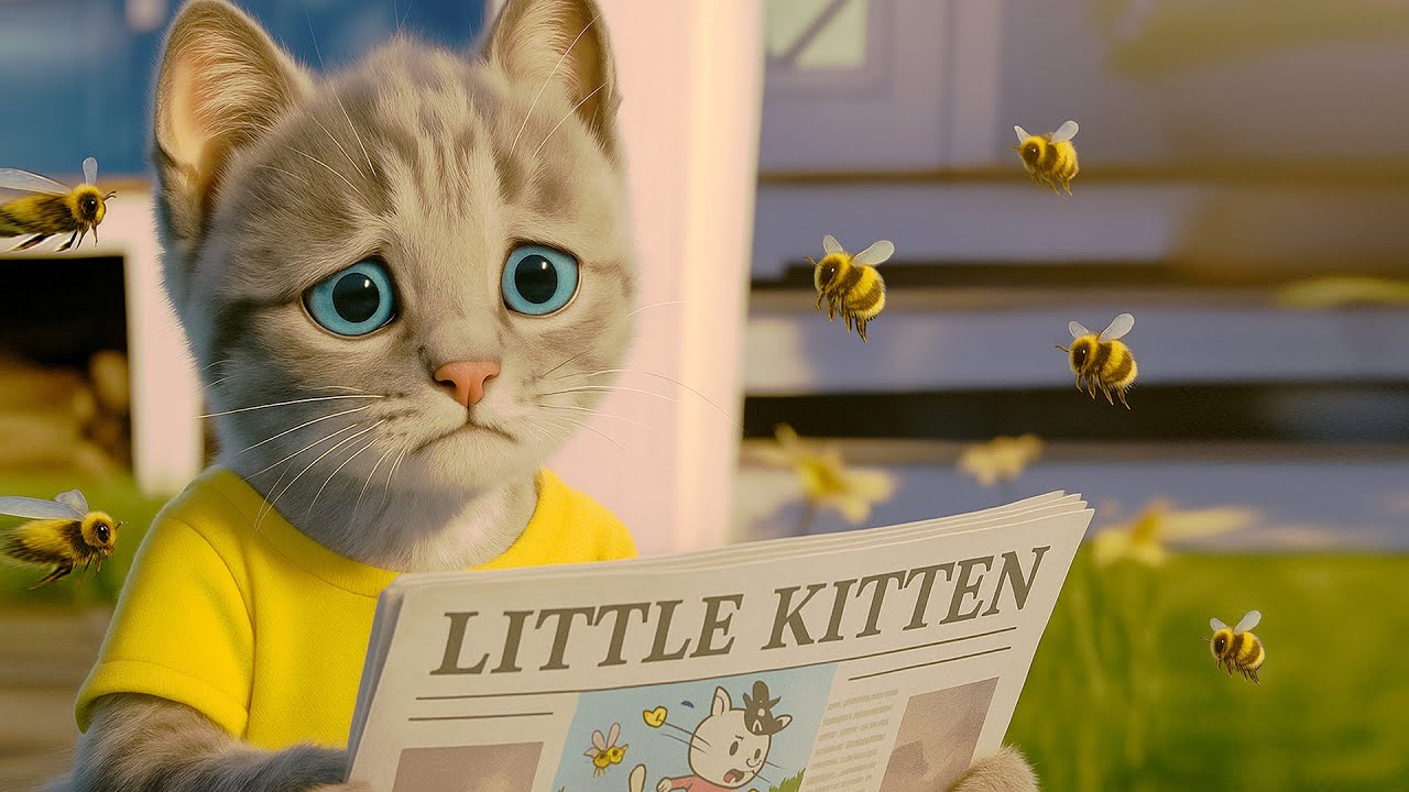Cute Animated Kitten Adventure 🎨 Funny Cat Stories And Playful Pet Care For Kids 🛁🐱