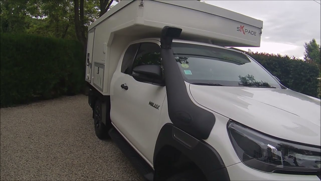 cellule 4x4 dans la benne ou plateau australien