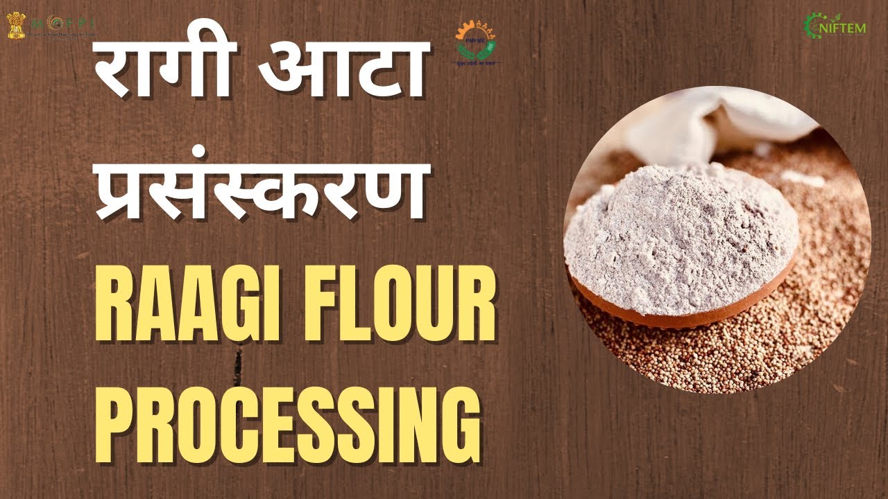 RAGI FLOUR MILL PROCESSING I रागी मिल आटा  प्रसंस्करण I NIFTEM PMFME SCHME