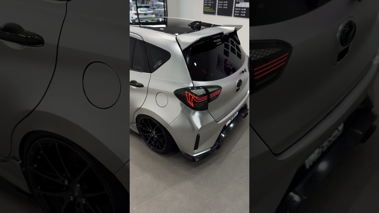 Myvi facelift satin chrome silver