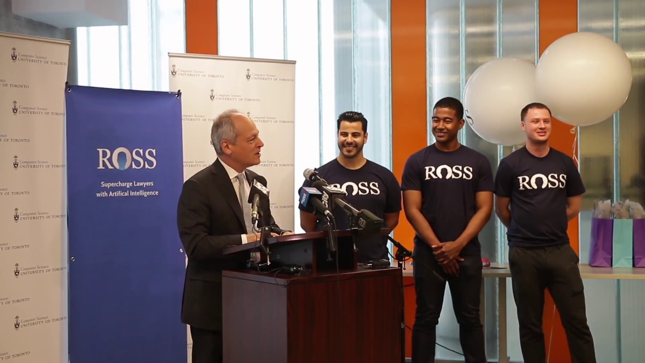 University of Toronto President, Meric Gertler -- ROSS AI R&D HQ LAUNCH
