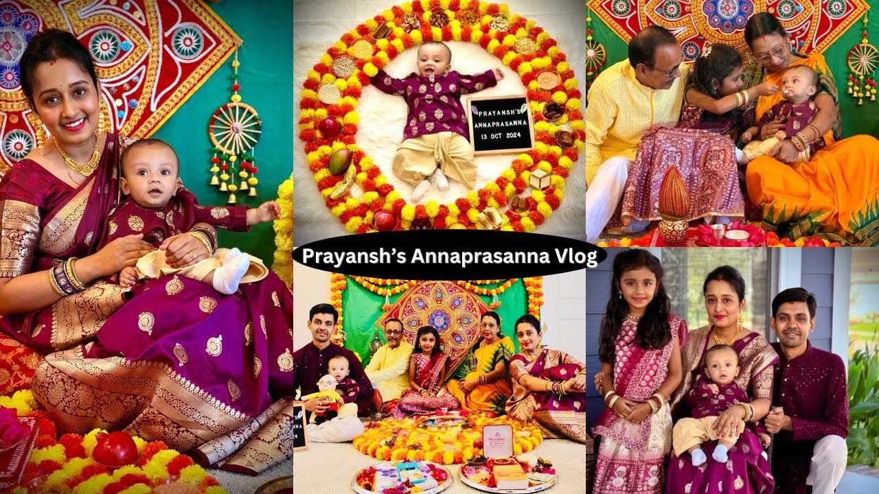 🧿👶 Prayansh's Annaprasanna Celebration Vlog🎊🍚 Rice Ceremony👨‍👩‍👧‍👦 A Special Day In Life with Family