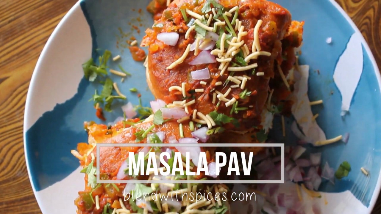 Masala Pav Recipe - How to Make Mumbai Masala Pav Recipe - Indian Street Food Recipes