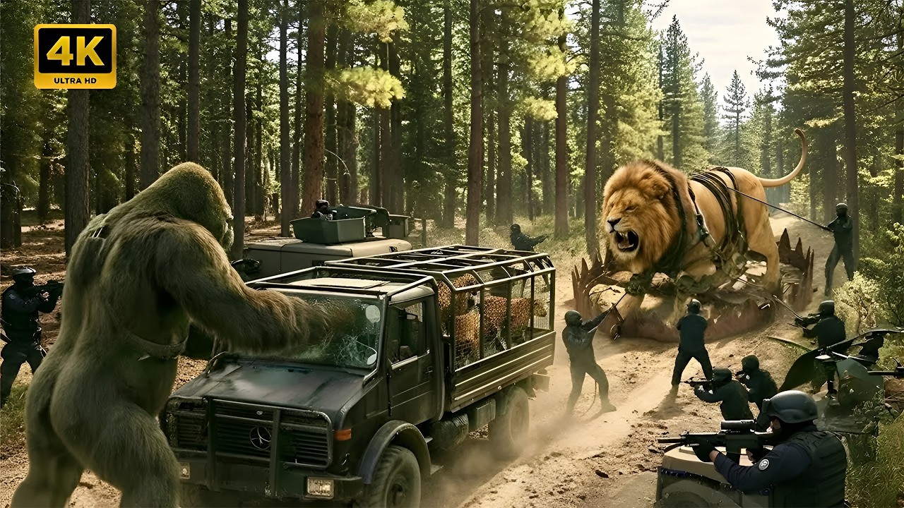 King Kong & Simba Lion vs Poachers 😱 | Traps Destroyed on Skull Island | Epic Battle  | part 02