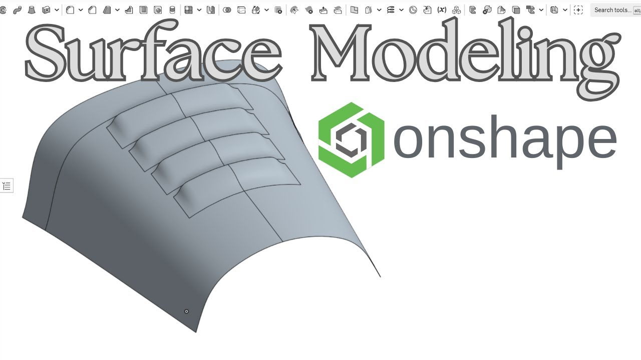 Surface Modeling in Onshape / Step by Step CAD Tutorial