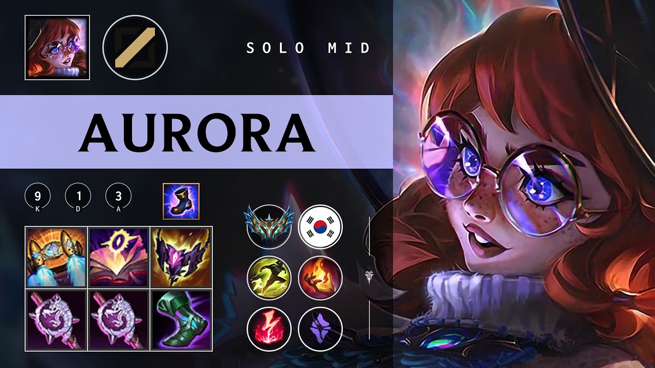 Aurora Mid vs Qiyana - KR Challenger Patch 26.07