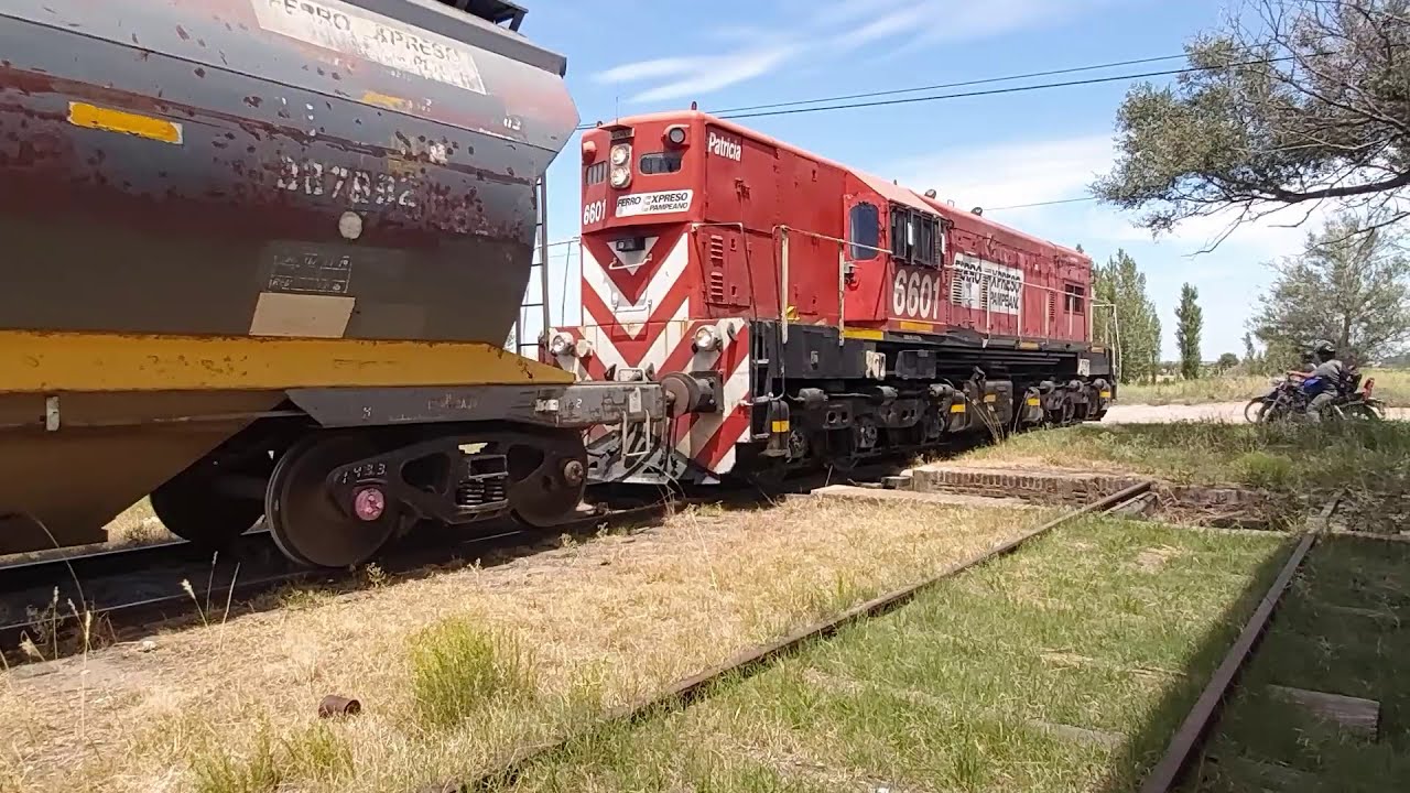 Movimiento de Fepsa en las vías de Carhué. (27/01/21).