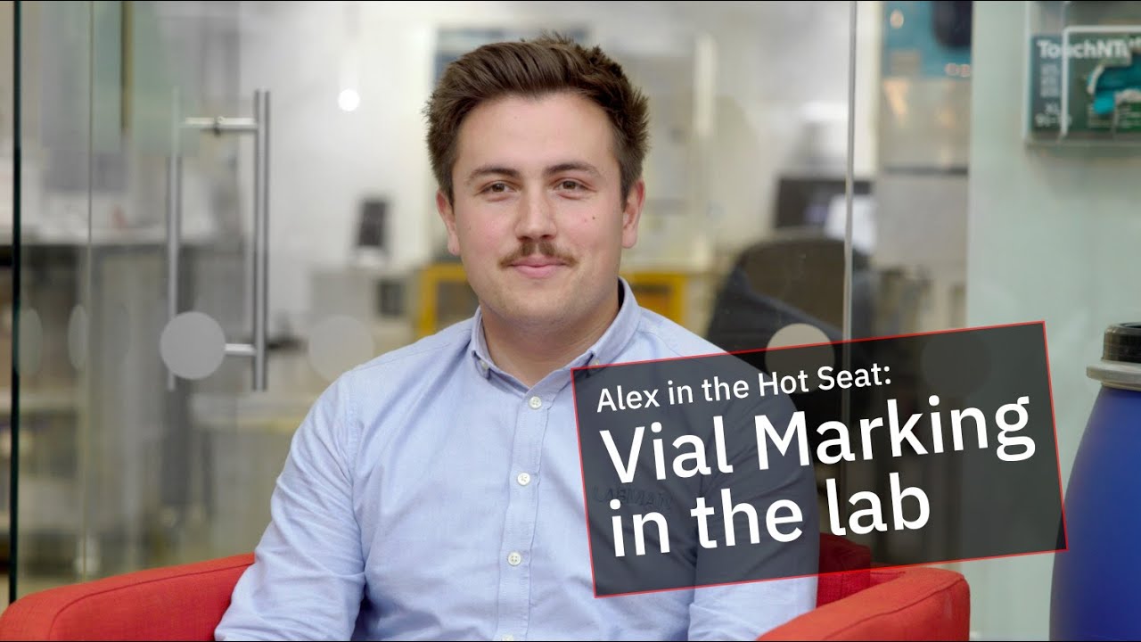 Alex in the Hot Seat - Vial Marking