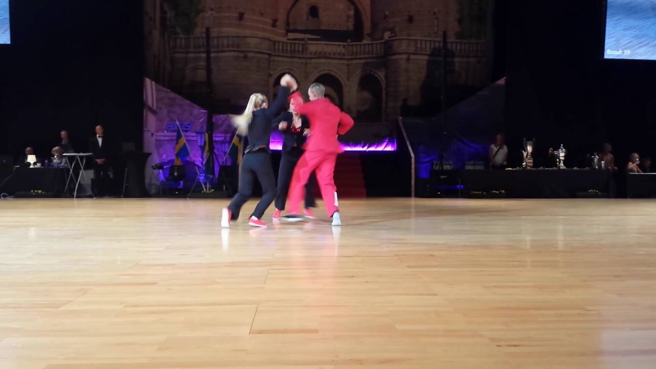 SM 2016 Dubbelbugg Vuxna Final Joel Lundberg, Emilia Ivarsson & Linnéa Takman