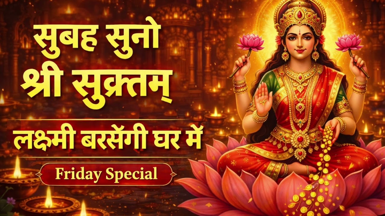 Friday Special Shri Suktam | सुबह सुनो श्री सूक्तम्, घर में बरसेगी लक्ष्मी कृपा