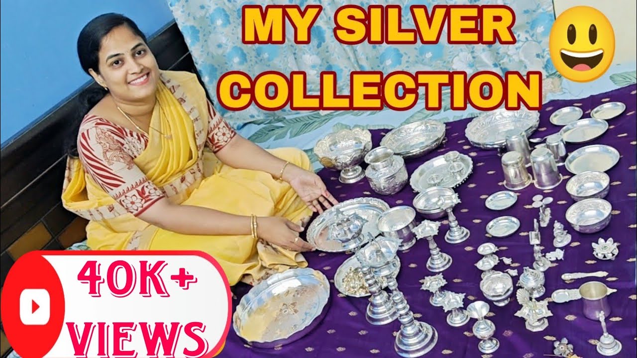 మా వెండి❤️ సామాగ్రి,10 YEARS BACK కాబట్టి ఇన్ని కొనుక్కోగలిగాను|| DESIGNS చూడండి, ఎంత బాగున్నాయో 😃.