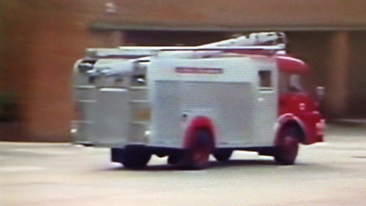 Surrey Fire Brigade Recruit Course 161 1986. Event commentator Anthony Catherall