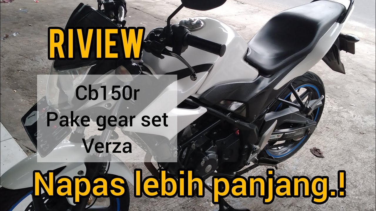 riview gear set cb150r pake gear set verza 14;41 | cara ganti gear set