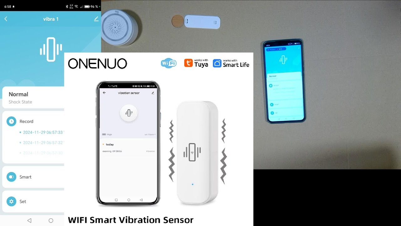 SENSOR VIBRACION WIFI TUYA SMART LIFE. Creamos escena y explicamos su funcionamiento y ajustes.