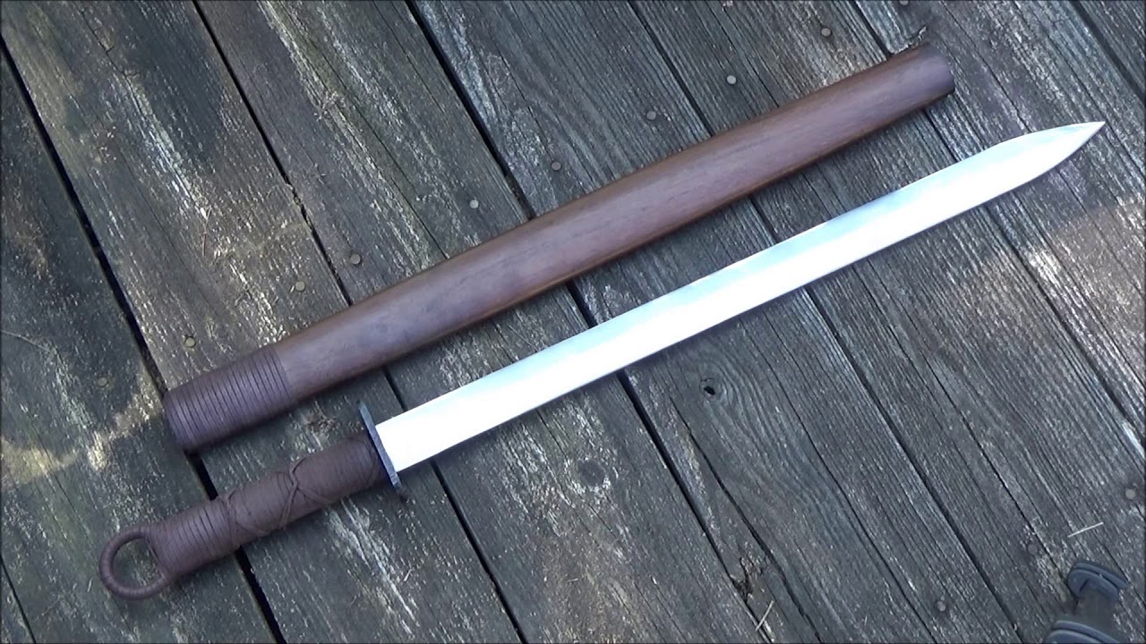Longquan Forge Jian Chinese Short Sword ($108) Review, Cuts