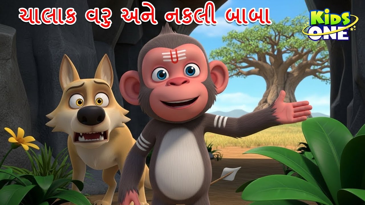 ચાલાક વરુ અને નકલી બાબા | Chalak Varu ane Nakali Baba | Gujarati Moral Story | Gujarati Varta