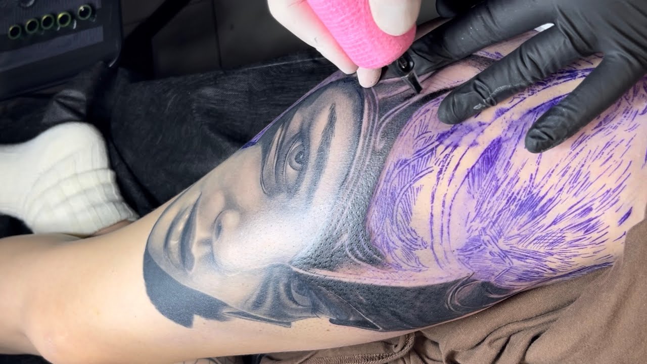 HUGE Greywash Tattoo