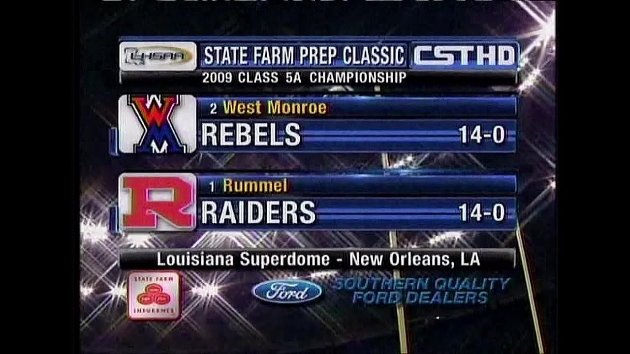 Rummel Raiders vs. West Monroe Rebels 2009 Louisiana Prep Football Class 5-A State Championship Game