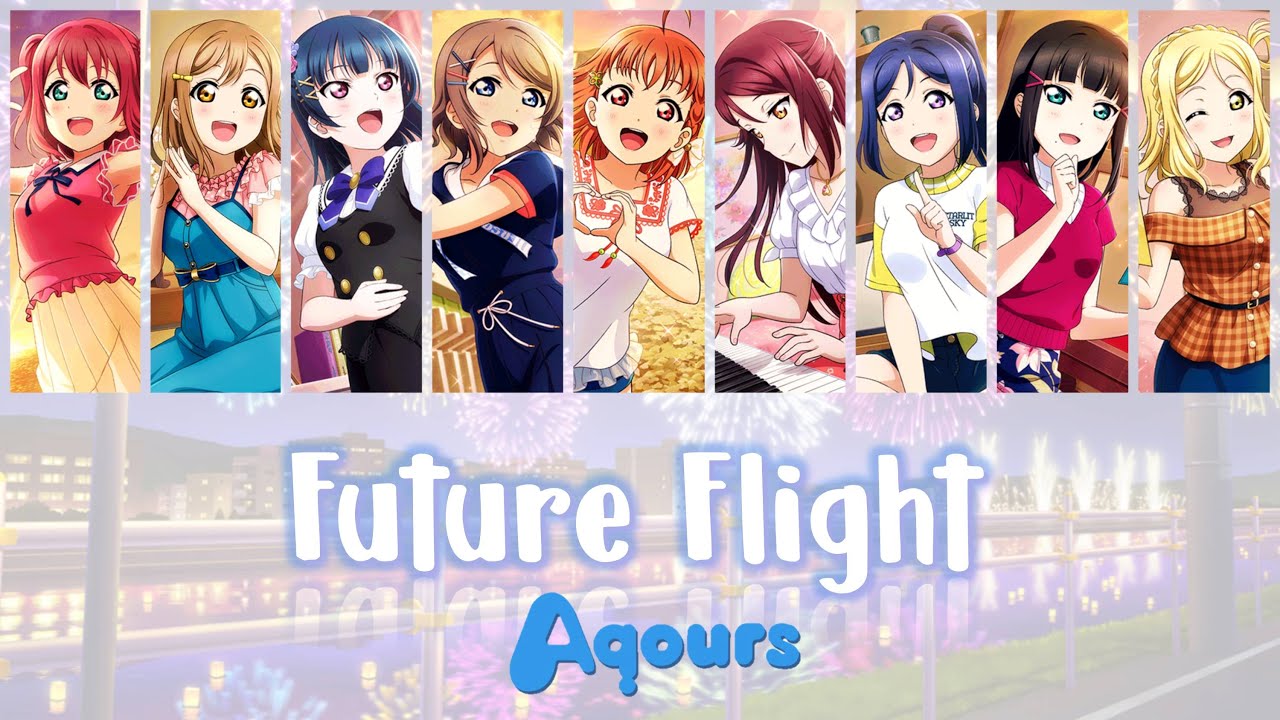 Aqours - Future Flight (Color Coded, Kanji, Romaji, Eng)