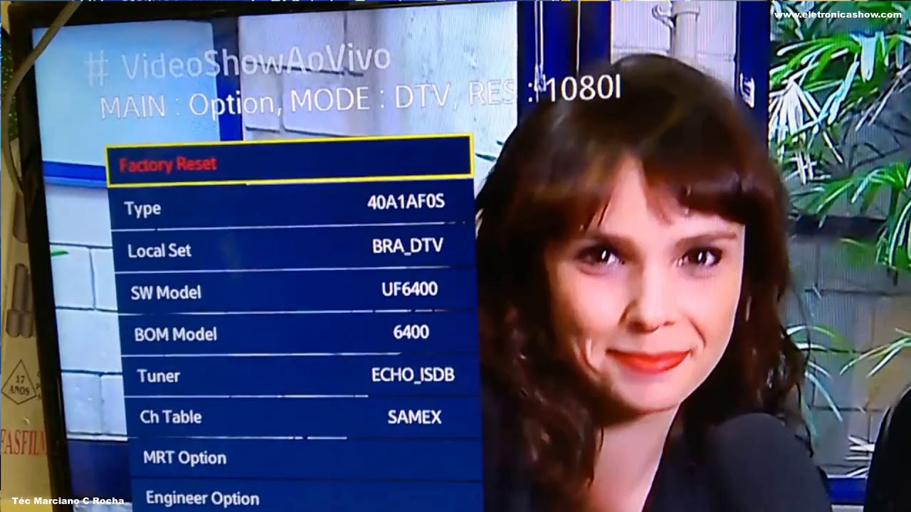 Samsung UN32EH5000 UN32EH5300 UN39EH5003 imagem invertida serve toda linha EH e linha XXD5500