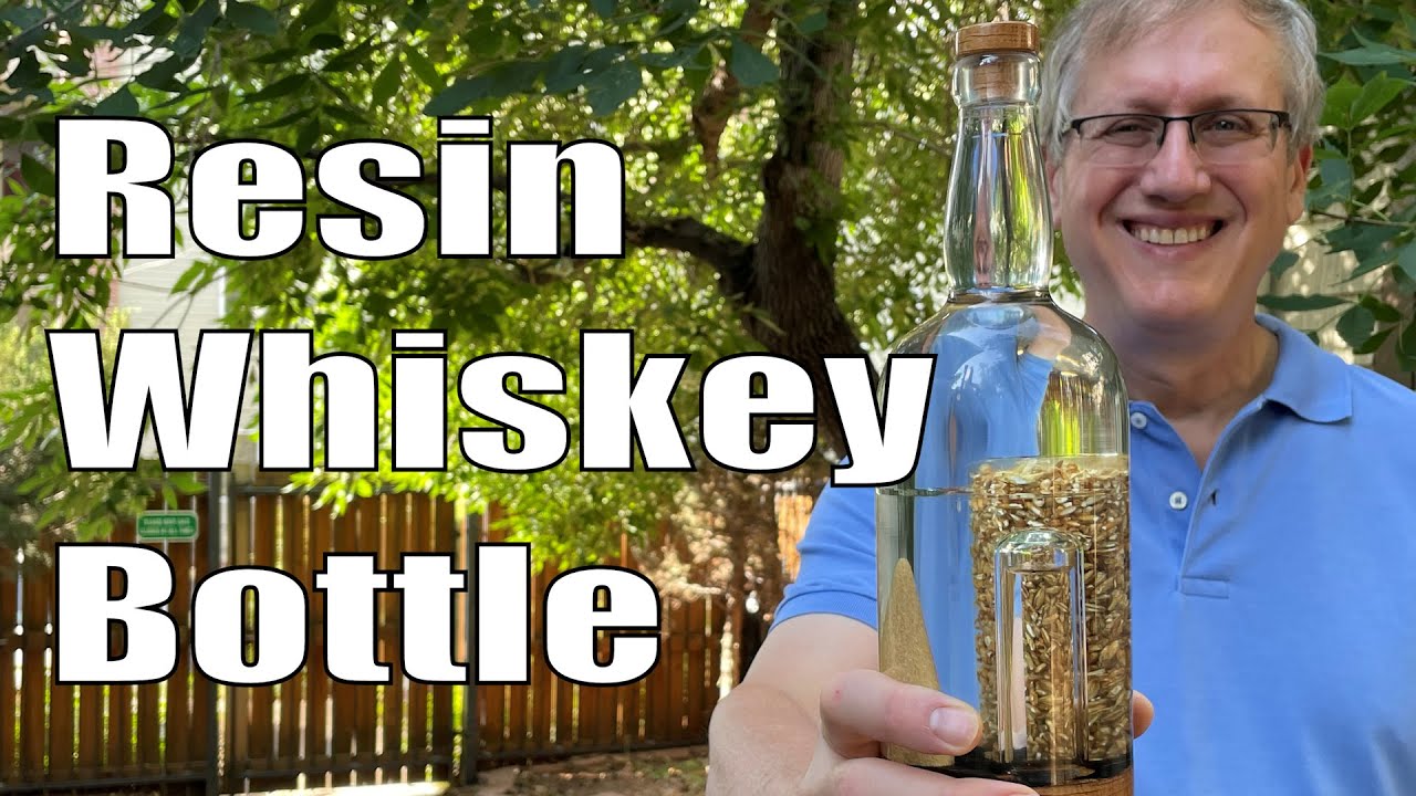 Resin Whiskey Art Bottle Build - Unexpected Use of Epoxy You Have of See to Believe