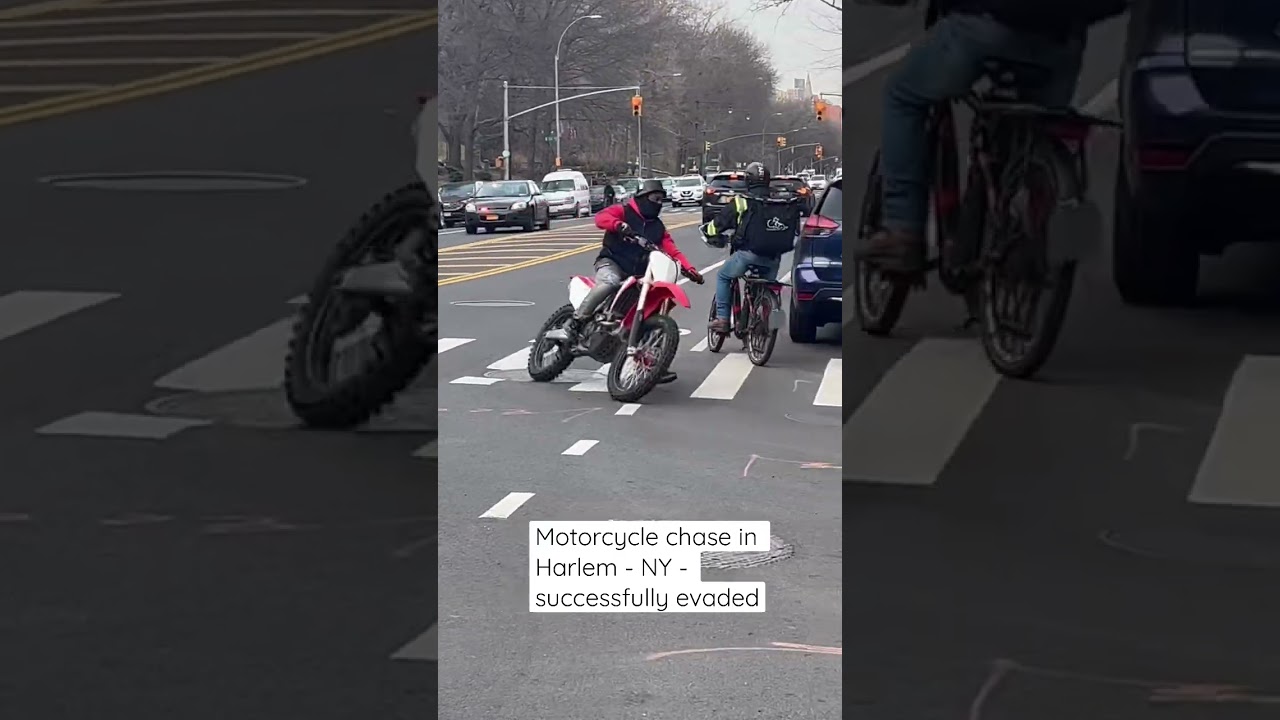 Motorcycle chase in Harlem NY #newyork #motorcycle #police #harlem