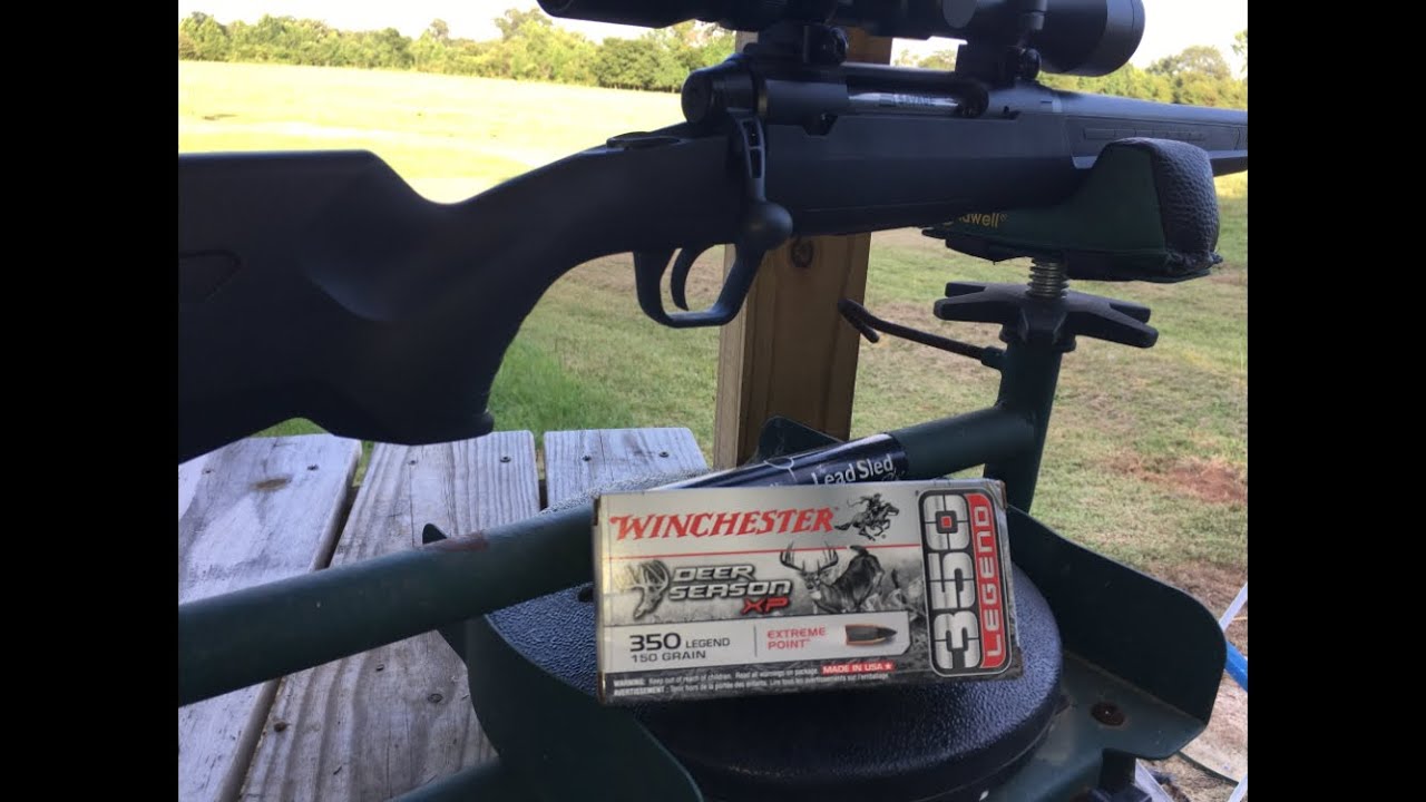 Shooting Savage Axis XP 350 Legend with Winchester Deer Season Ammo