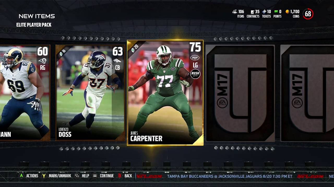 Madden 17 Ultimate Team Elite Player Pack (ELITE PULL)
