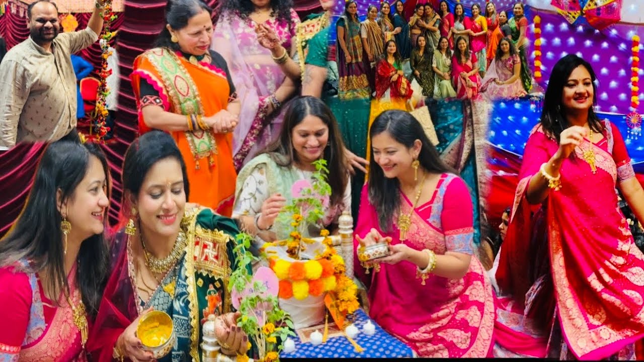 Tulsi vivah mehndi rasam aur raas garba ke liye gaye ! #tulsivivah2025 