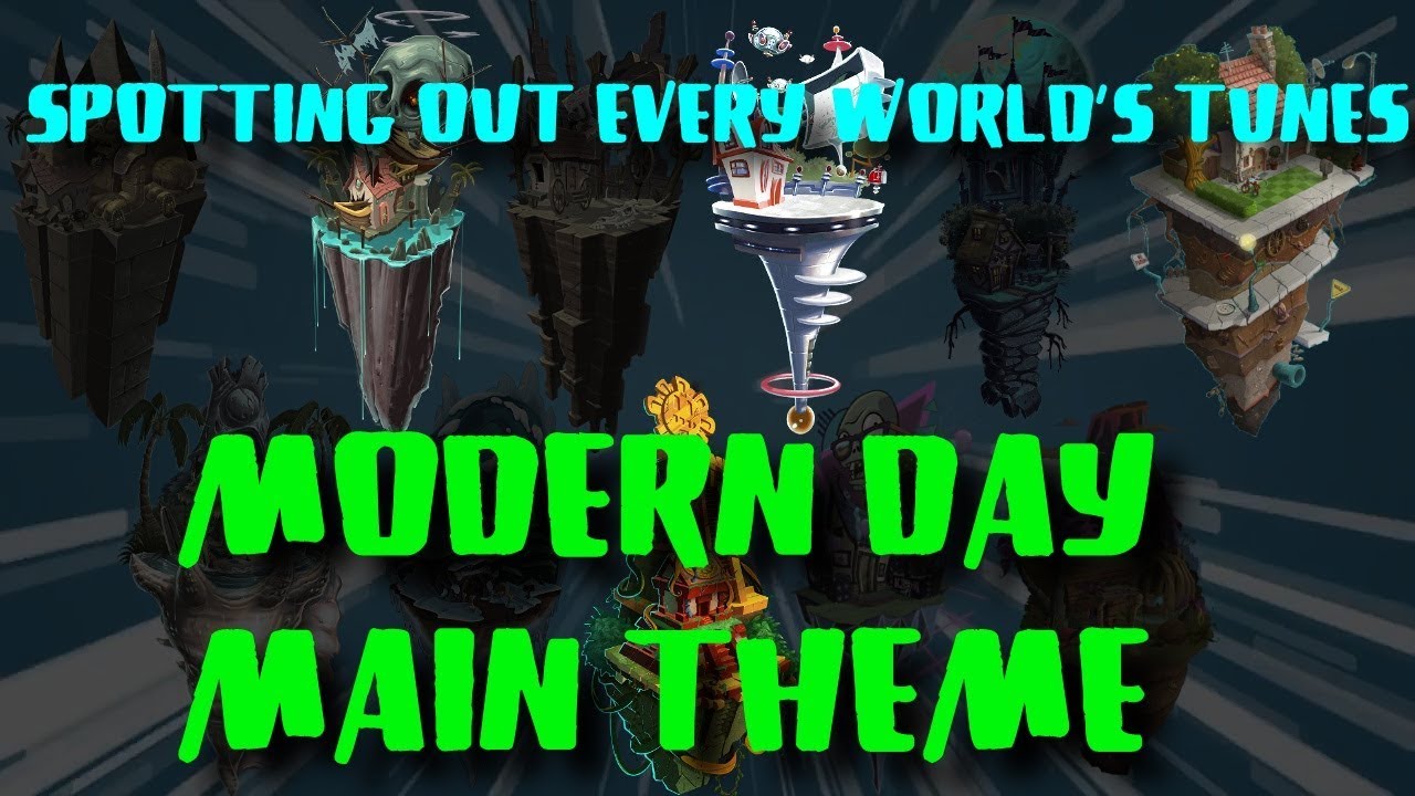 PvZ 2 Modern Day Spotting Out Every World's Tunes Main Theme