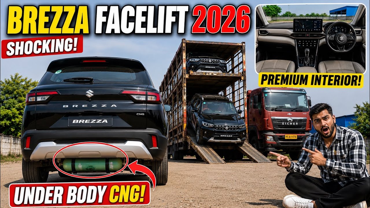 Maruti Brezza Facelift 2026 : Underbody CNG & Premium Interior ! Real Life Review 