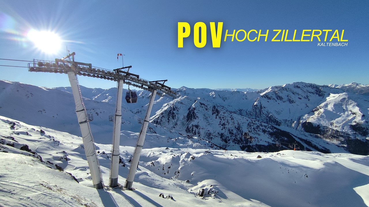 🇦🇹 Kaltenbach [4K] | One Day Skiing in Hochzillertal [POV]