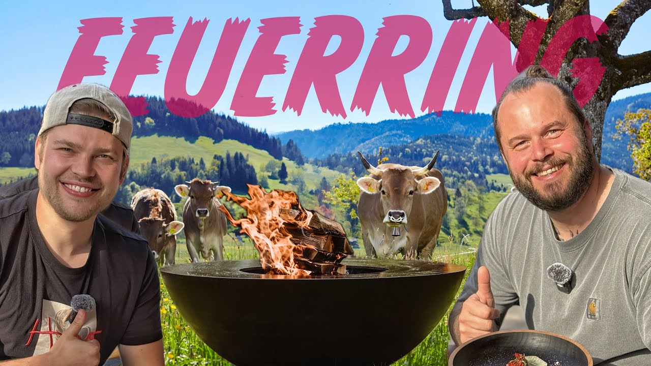 Feuerring Session mit dem Grilltyp - Wir legen alles in die Glut und machen geile Gerichte