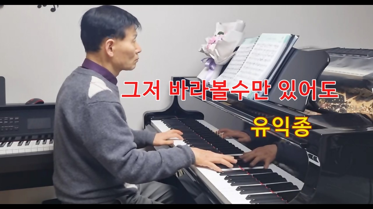 그저 바라볼수만 있어도 유익종 피아노 연주