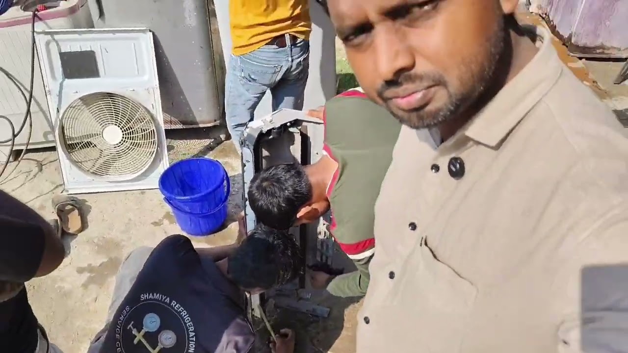AC service & gas leak testing work vlog Day 1#viralvideos #trendingvideo #electronic #shortvideo #yt