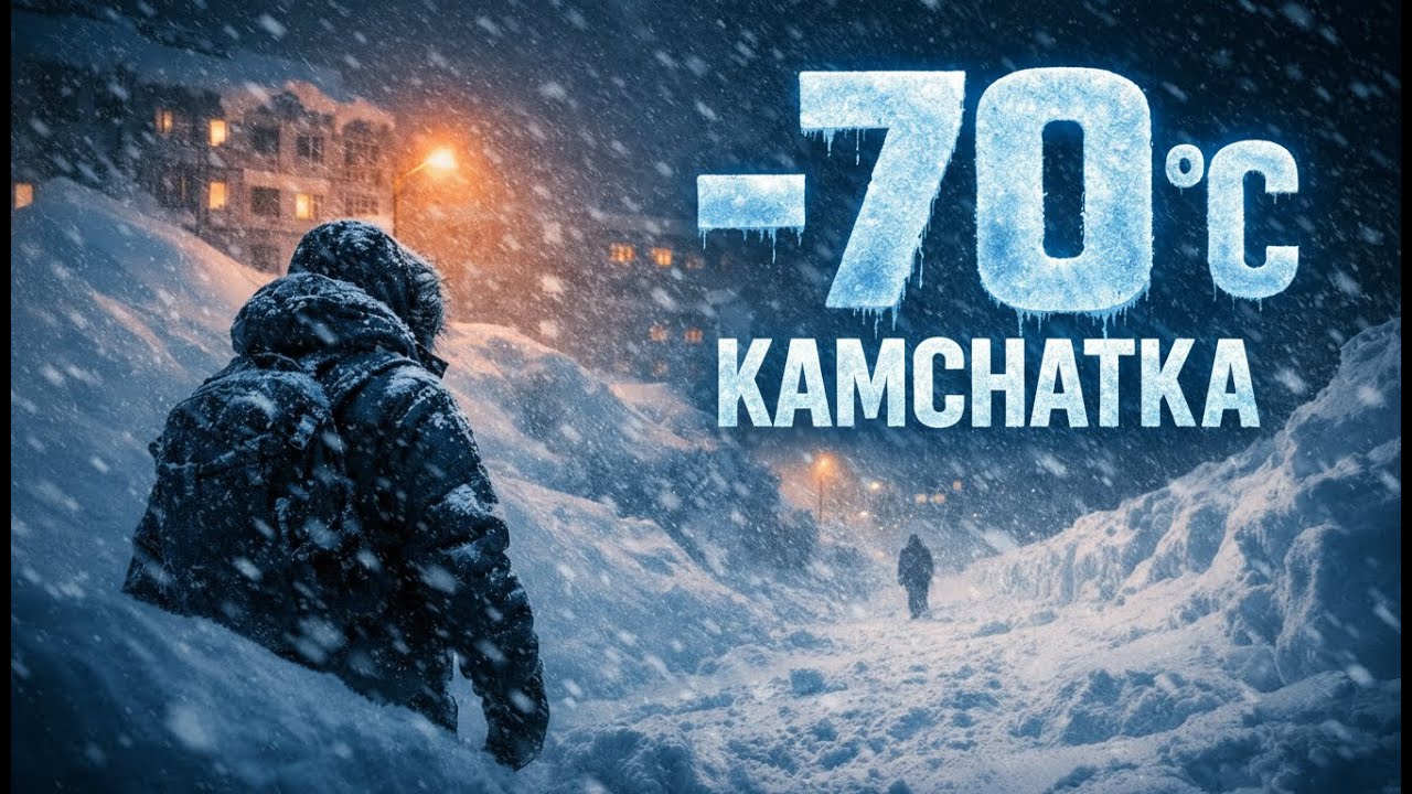 Heavy Snowfall in Kamchatka City, Russia | Surviving −71°C During Extreme Winter | January 2026