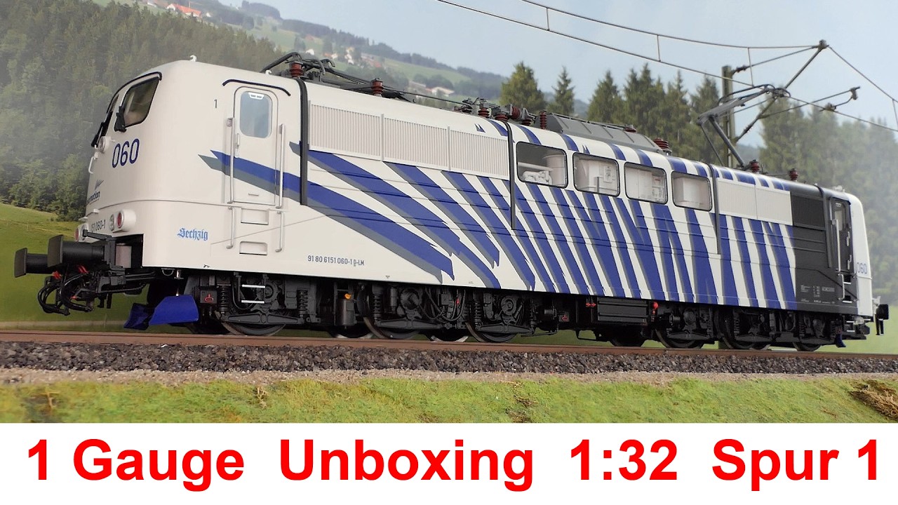 Unboxing E-Lok Baureihe 151 Märklin 55251-55257 in 1:32 Spur1 BR 151 060-1 Lokomotion Zebra - Review